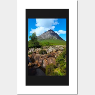 Buachaille Etive Mor in the Highlands of Scotland Posters and Art